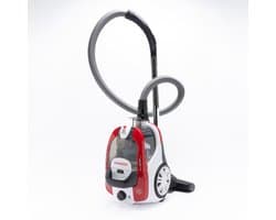 Tornado VCCKC800RCL – Zakloze Stofzuiger - 800W - HEPA-filter – 7m snoer – Rood/Wit