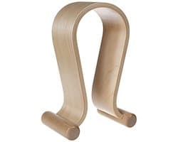 Universele houten hoofdtelefoonhouder voor over-ear hoofdtelefoons