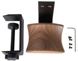 Hoofdtelefoonhouder van Walnoot Hout met Klem voor Onder Bureau — thumbnail 5