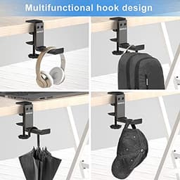 Verstelbare Gaming Hoofdtelefoonhouder - Universele Aluminium Standaard voor Hoofdtelefoons — thumbnail 4