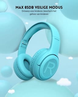 StayPowered Kinderheadset - Veilige, Comfortabele en Duurzame Hoofdtelefoon met Volumebegrenzing! - Compact Design - Hoogwaardige Geluid - HD Microfoon - Ingebouwde Volumebegrenzer - Opvouwbaar - Blauw- Levering Sneller dan Aangegeven! — thumbnail 3
