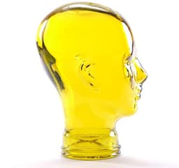 Hoofdtelefoonstandaard van gerecycled glas - Decoratieve en kleurrijke houder, 29 cm — thumbnail 3