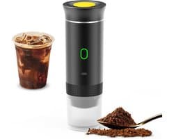 Capsule Koffiezetter - Draadloze Espresso Machine - 15 Bar Druk & 7500mAh - Automatisch 92°C Verwarming - Compact en Portable - Voor Reizen en Kamperen