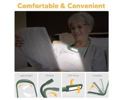 Hals leeslamp LED multifunctioneel voor boeken en knutselprojecten