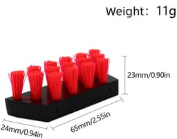 Reinigingsborstel - Stoere Vlekborstel Tool - Vervanging - Voor Bissell Rechtop & Draagbare Tapijtreinigers voor 3698Z/1558Z/3617Z/36985 Serie - Groen - 1 Borstel + 2 Vervangende — thumbnail 5