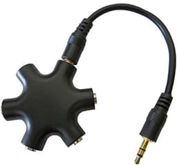5-voudige audio-verdeler 3,5 mm mini-jack splitter voor meerdere hoofdtelefoons — thumbnail 4