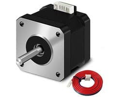 Nema 17 Schrittmotor 42-40 Pancake voor 3D-Druckers en CNC-Extruders - 1,5 A, 1 Meter Kabel