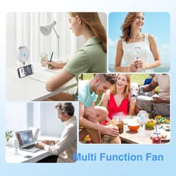Oplaadbare Handventilator met Misting - 4000mAh Mini Ventilator voor Thuis en Buiten — thumbnail 4