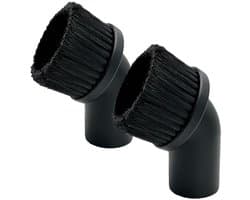 Zuigborstel - Ronde Stofborstel- Meubelborstel - 2 stuks - Universeel Stofzuigerborstels - Binnendiameter 44mm - Stofborstel - Meubelborstel - Haarlengte 40 mm - Hard Haar - Geschikt voor AEG, Philips en Electrolux