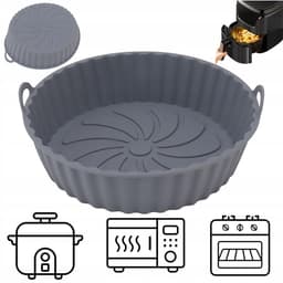 Siliconen Inzetstuk Airfryer - Ronde Bakvorm voor Airfryer 20.5cm — thumbnail 3