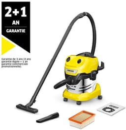 Kärcher WD 4 S V-20/5/22 Nat- en Droogzuiger - 1000 W - 20 liter - RVS container - Vlakfilter — thumbnail 17