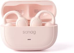 Sanag S3S – Open-Ear Bone Conduction Koptelefoon – Bluetooth 5.3 –Ai headset Sport Oorclip – 56u Lange Batterijduur – Waterdicht – Roze — thumbnail 3