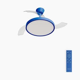 Plafondventilator met afstandsbediening en timer - 91 cm diameter, 6 snelheden, intrekbare vleugels — thumbnail 2