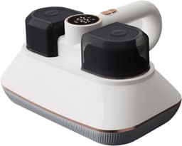 Handheld Stofzuiger - Bedstofzuiger - Draadloze Matrasstofzuiger - met HEPA-filter, 253,7 nm UV-C-lamp - 16 kPa Zuigkracht - Verbrede Zuigopening - Grote Stofcapaciteit - Laag Geluidsniveau - Wit — thumbnail 1