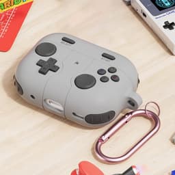 Telestore - hoesje geschikt voor AirPods 3 Pro soft case cover - grijs Game Console - TPU hoesje Beschermhoes - AirPods 3 Pro Cover - AirPods 3 Pro hoesje - Geschikt voor Apple Airpods 3 Pro - gel hoesje — thumbnail 2