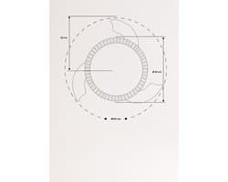 Plafondventilator met verlichting en wifi afstandsbediening - 6 snelheden, intrekbare vleugels, zomerse winterwerking, 40 W, Ø 107 cm