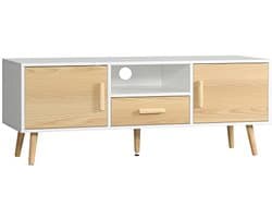 Moderne TV-kast voor TV's tot 46 inch met opbergruimte, Scandinavisch design