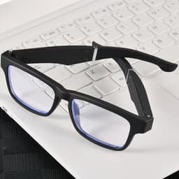 Glasses, V5.0 Wireless Smart Glasses with Built-in Microphone to Talk, Watch TV, Listen to Music, Stereo Sound Open Type Sound Eye Protection Music Glasses — thumbnail 1