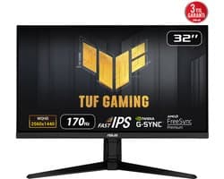 ASUS TUF Gaming VG32AQL1A QHD Gaming Monitor - G-Sync Compatible - 1ms - 170Hz