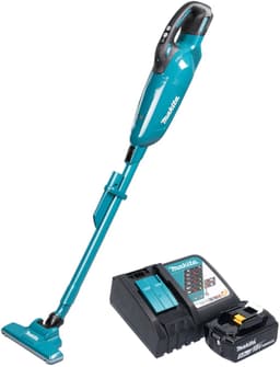 Makita DCL 284 FRT accustofzuiger 18 V 0,73 l borstelloos + 1x accu 5,0 Ah + oplader — thumbnail 1