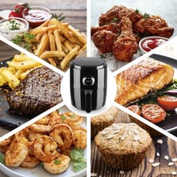 Digitale Heteluchtfriteuse met Oven en Grill - 6 Programma's, 60 Minuten Timer, Eenvoudige Bediening, 1400 Watt — thumbnail 2