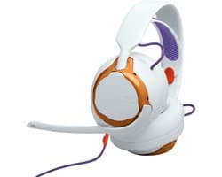 JBL Quantum 250 - Bedrade Gaming Headset - Over-ear Koptelefoon met Microfoon - 3.5 mm Jack - Voor PC, PlayStation, Xbox & Laptop - Licht Teal/Oranje