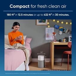 Luchtreiniger voor Kleine Ruimtes tot 38 m² met HEPA-Silent Technologie en Stille Prestaties — thumbnail 5