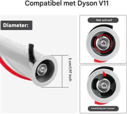 TOVBMUP Vervangende borstelaccessoire geschikt voor de V11-borstel - Geschikt voor de Dyson V11 - Reserveonderdelen geschikt voor draadloze handstofzuigers - Borstelrolborstelstrip — thumbnail 4