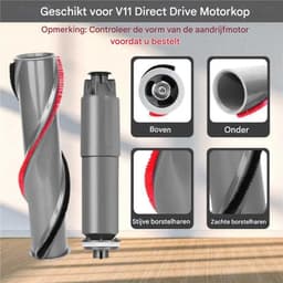 TOVBMUP Vervangende borstelaccessoire geschikt voor de V11-borstel - Geschikt voor de Dyson V11 - Reserveonderdelen geschikt voor draadloze handstofzuigers - Borstelrolborstelstrip — thumbnail 5