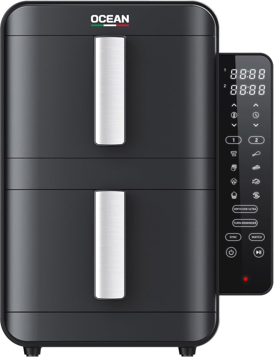 OCEAN OCAFK24902DN - Airfryer - Dubbele mand - 9L - 2400W — afbeelding 1