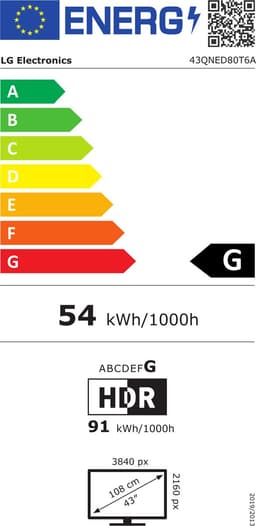 LG 43QNED80T6A - 43 inch - 4K QNED - 2024 — thumbnail 2