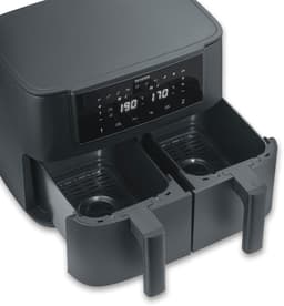 Severin FR 2463 Black Line Dual - Dubbele airfryer - Hetelucht friteuse - Touchscreen - 2x 4 liter - 11 Automatische programma's - Sync cook & finish – Zwart — thumbnail 13
