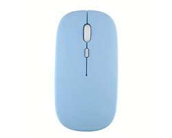 Draadloze Muis – 11×5.8 cm – Oplaadbaar & Rechtshandig – Stil Scrollwiel – Compatibel met Laptop, Tablet & iPad – Blauw