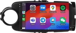 CarPlay autoradio geschikt voor Toyota Yaris | 2011 t/m 2019 | Android 13 | 9 inch | Draadloos Apple CarPlay & Android Auto | 2GB + 32GB | QuadCore processor | Zwart frame | Denago DNG-A287 | 2025 model | 2011 2012 2013 2014 2015 2016 2017 2018 2019 — thumbnail 1