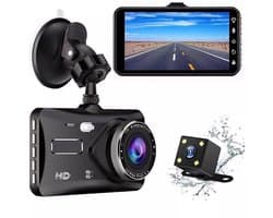 Generieke geavanceerde touchscreen dashcam-bundel - 1080P Full HD, 170° groothoeklens, achteruitrijcamera inbegrepen voor naadloze opname, zwart（Met 16G geheugenkaart）