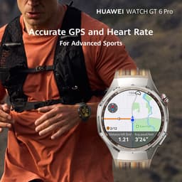 Huawei WATCH GT 6 Pro 46mm Titanium | 21 dagen batterijduur – Nauwkeurige GPS & hartslagmeting – Innovatieve professionele fiets-tracking – Saffierglas & titanium behuizing – ECG – Compatibel met iOS & Android — thumbnail 11