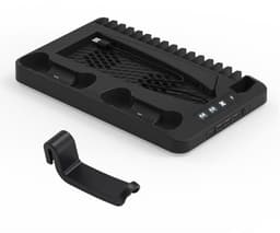 NexZone - PS5 Ventilator - Oplaadstation - RGB verlichting - Game disc opslag - Afstandbediening - Zwart — thumbnail 5