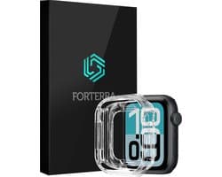 Hoesje Geschikt voor Apple Watch SE 3 (44 mm) - Sterk & Shockproof - Siliconen Case Cover - Smartwatch Full Bumper Hoes - Transparant