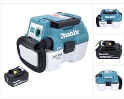 Makita DVC 750 LF1 accustofzuiger LXT 18 V 67 mbar 7,5 l borstelloos + 1x accu 3,0 Ah - zonder oplader
