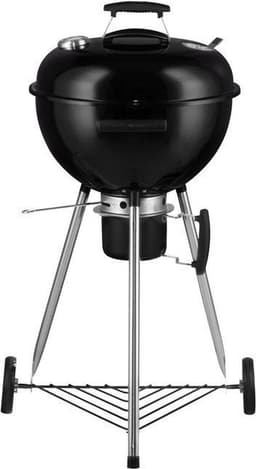 Mustang Gourmet Kettle Houtskoolbarbecue – Ø 43,5 cm – Compacte BBQ met thermometer, RVS grillrooster, asopvang en wielen – Voor tuin, of camping – Stijlvol geëmailleerd staal — thumbnail 1