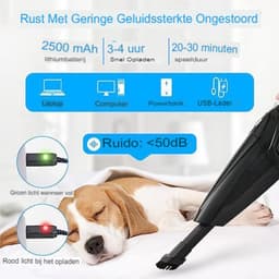 9000Pa Snoerloze Handheld Vacuum Cleaner - Draagbare Auto Stofzuiger 120W HEPA Filter - Oplaadbaar - Mini Handheld Auto Interieur Stofzuiger - Reinigingsaccessoires Detailing Kit — thumbnail 2