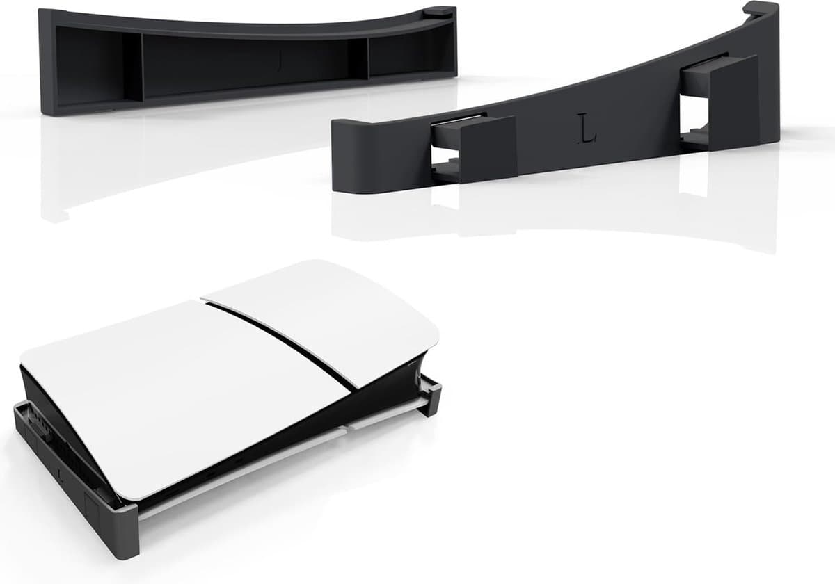 YONO Standaard Horizontaal geschikt voor PS5 SLIM - Houder Playstation 5 Stand Accessoires Beugel - Zwart — afbeelding 1