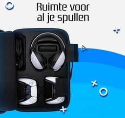 K&G Luxe PS5 Case - PS5 Tas - PS5 Koffer - Opbergtas - Multifunctioneel - Waterdicht - Accessoires geschikt voor Playstation 5 - Reiskoffer - Camo Blauw — thumbnail 2