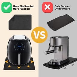 4 Stuks Hittebestendige mat voor Airfryer - hittebestendige mat - Keukenbladbeschermer - koffiezetapparaatmat-Ovenbeschermingsmat - 44*30CM - voor aanrechtbladen - Geschikt voor airfryer, koffiezetapparaat, blender — thumbnail 2