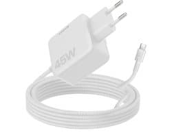 Xssive 45W USB-C Laptop Oplader - 1.8M - PPS Fast Charger - Geschikt voor HP Lenovo Dell - Universele Oplader met USB C Kabel