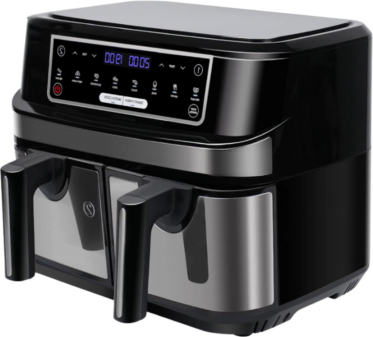 Mini oven - Grill rooster - Bakplaat - Airfryer - Voor Gezinsmaaltijden en Efficiënt Koken - 6-in-1 Slim Design met Dubbele Manden - 10 QT, Ruimtebesparend — afbeelding 1