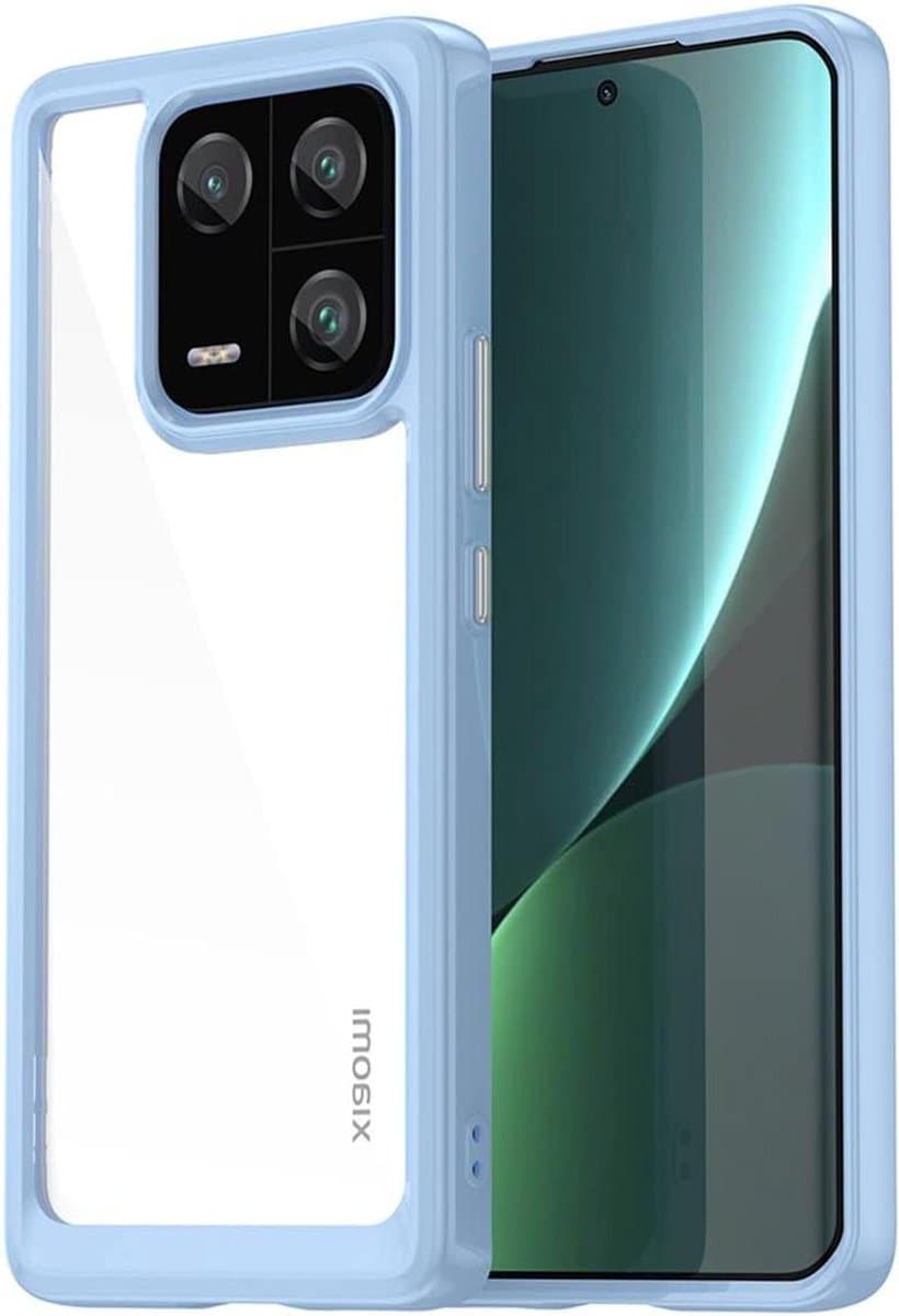 Allecto Plus - Helder hoesje voor 13 Pro - zacht TPU & hard PC - blauw - anti-kras - schokbestendig - stijlvol - siliconen hoes. — afbeelding 1