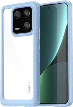 Allecto Plus - Helder hoesje voor 13 Pro - zacht TPU & hard PC - blauw - anti-kras - schokbestendig - stijlvol - siliconen hoes. — thumbnail 1