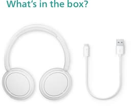 PHILIPS TAH5209WT lichtgewicht On Ear draadloze Bluetooth Headphones met Passive Noise Isolation - 65 uur afspeeltijd, natuurlijk geluid, heldere gesprekken, dynamische bass, 2 uur USB-laden - Wit — thumbnail 8