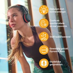 PHILIPS TAA6219 Bluetooth Koptelefoon - Draadloos - 40mm driver, Solar - Zonne-energie — thumbnail 4